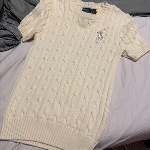 Ralph Lauren Ivory Cable Knit Sweater